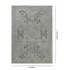 Grey Abstract Wool 6 ft x 9 ft Hand Tufted Carpet