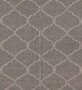 Grey Wool Trellis 5 x 8 Feet Hand Woven Carpet