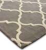 Buy Grey Abstract Wool 4 ft x 6 ft Hand Tufted Carpet