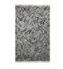 Grey Wool Hand Woven 5 x 8 Feet Dhurrie