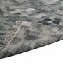 Grey Wool Hand Woven 5 x 8 Feet Dhurrie