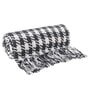 Grey Woven Cotton Checkered 50X60 Inches Throw