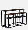 Griffin Solid Wood Console Table in Scratch Resistant Black Finish