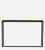 Griffin Solid Wood Console Table in Scratch Resistant Black Finish