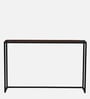 Griffin Solid Wood Console Table in Scratch Resistant Black Finish