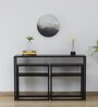 Griffin Solid Wood Console Table in Scratch Resistant Black Finish
