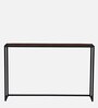 Griffin Solid Wood Console Table in Scratch Resistant Black Finish