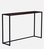Griffin Solid Wood Console Table in Scratch Resistant Black Finish