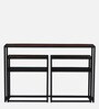 Griffin Solid Wood Console Table in Scratch Resistant Black Finish
