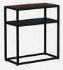 Griffin Solid Wood Console Table in Scratch Resistant Black Finish