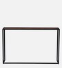 Griffin Solid Wood Console Table in Scratch Resistant Black Finish