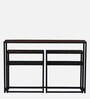 Griffin Solid Wood Console Table in Scratch Resistant Black Finish
