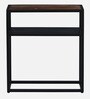 Griffin Solid Wood Console Table in Scratch Resistant Black Finish