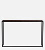 Griffin Solid Wood Console Table in Scratch Resistant Black Finish