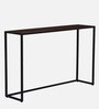 Griffin Solid Wood Console Table in Scratch Resistant Black Finish