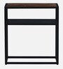 Griffin Solid Wood Console Table in Scratch Resistant Black Finish