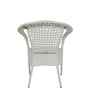 Griffith Wicker Table And Chair (With 4 Chair) Set In White Finish