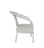 Griffith Wicker Table And Chair (With 4 Chair) Set In White Finish