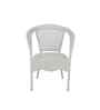 Griffith Wicker Table And Chair (With 4 Chair) Set In White Finish