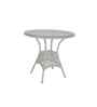 Griffith Wicker Table And Chair (With 4 Chair) Set In White Finish