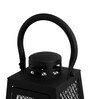 Grille Black Metal Table Lantern (Set of 2)