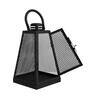 Grille Black Metal Table Lantern
