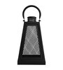 Grille Black Metal Table Lantern