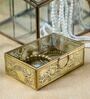 Gris Gold Glass & Brass Jewellery Organiser