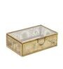 Gris Gold Glass & Brass Jewellery Organiser