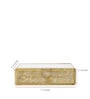Gris Gold Glass & Brass Make Up Organiser