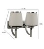 Gris Grey Metal Wall Light