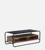 Hargrove Metal Coffee Table In Black Colour With Metal Top