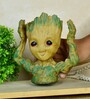 Groot Planter with Hands Up Figurine