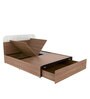 Grove King Size Bed with Storage in Brown Colour