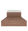 Grove King Size Bed with Storage in Brown Colour
