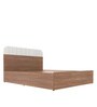 Grove King Size Bed with Storage in Brown Colour