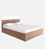 Grove King Size Bed with Storage in Brown Colour