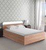 Grove Queen Size Bed with Storage in Brown Colour