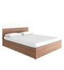 Grove Queen Size Bed with Storage in Brown Colour