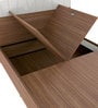Grove Queen Size Bed with Storage in Brown Colour