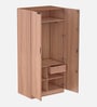 Grove 2 Door Wardrobe in Brown Finish