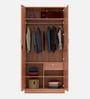 Grove 2 Door Wardrobe in Brown Finish