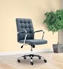 Gruber Leatherette Executive Chair in Grey Colour