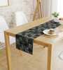 Thomas (72x12) Black & Grey Chenille Jacquard Table Runner