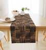 Grunge (72x12) Brown & Black Chenille Jacquard Table Runner