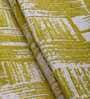 Grunge (72x12) Lime Green & White Chenille Jacquard Table Runner