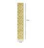 Grunge (72x12) Lime Green & White Chenille Jacquard Table Runner