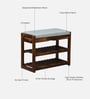 Gruyre Sheesham Wood Shoe Bench In Provincial Teak Finish