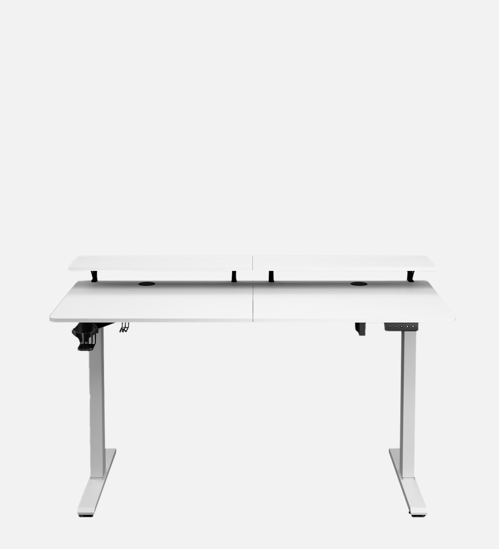 Gt Elevate Electric Height Adjustable Table In White Finish