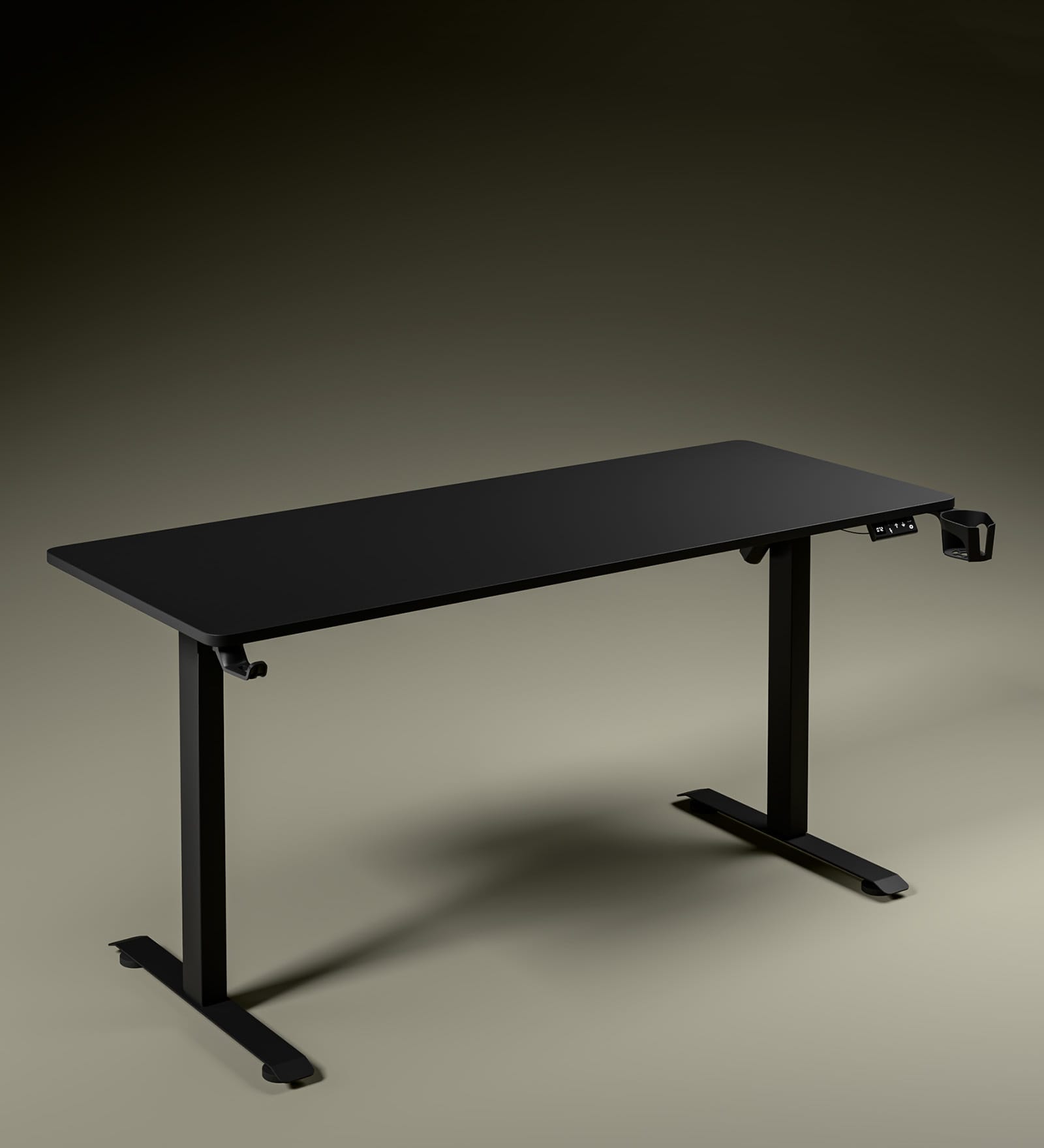 GT ImperiumPro 5FT Electric Height Adjustable Table in Black Colour